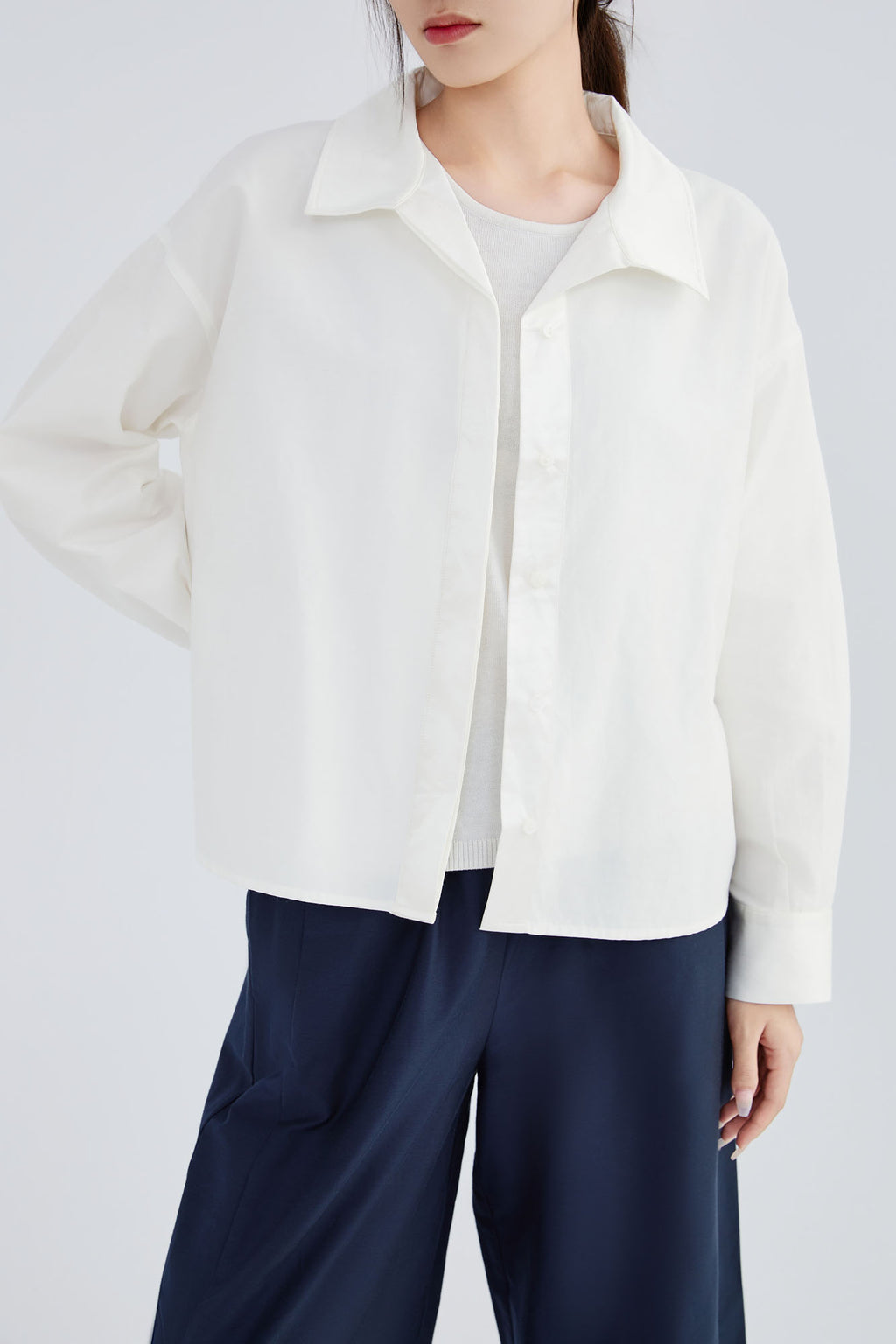 Silk & Cotton Flare Shirt