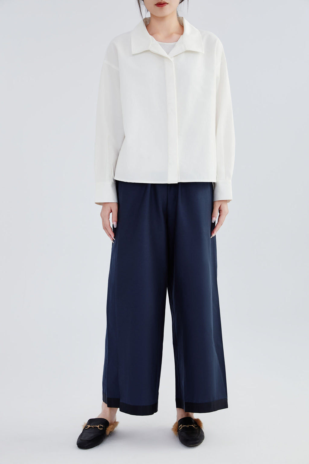 Silk & Cotton Flare Shirt