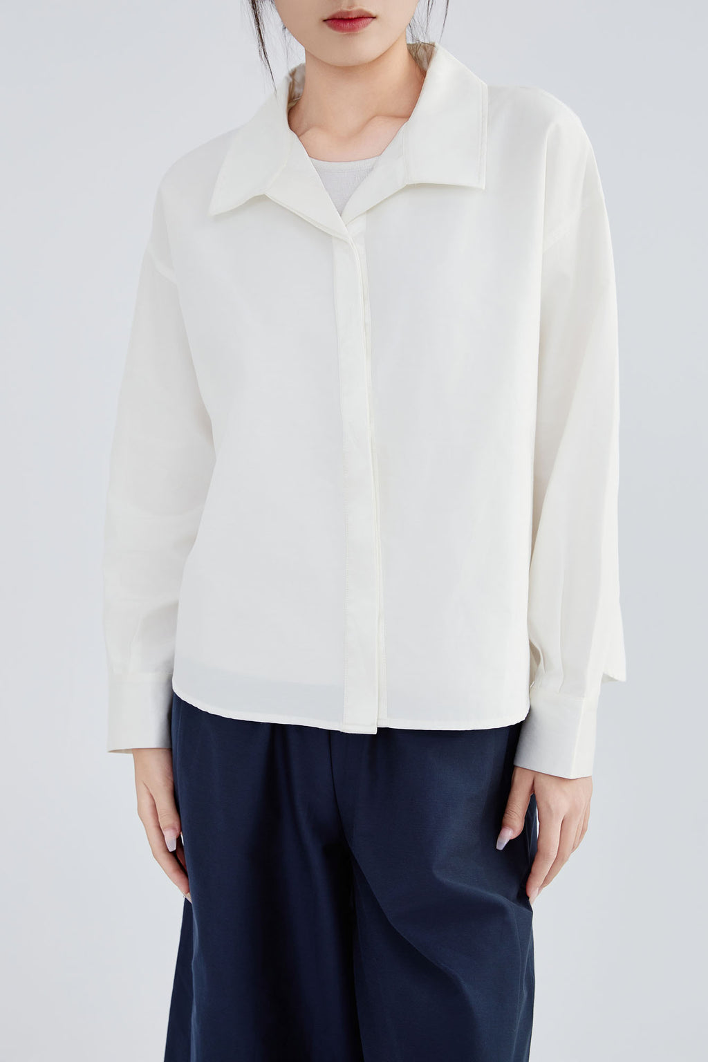 Silk & Cotton Flare Shirt