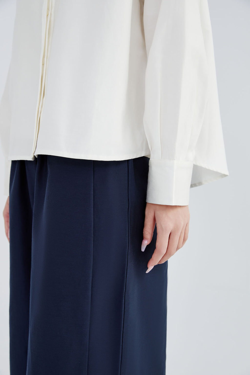 Silk & Cotton Flare Shirt