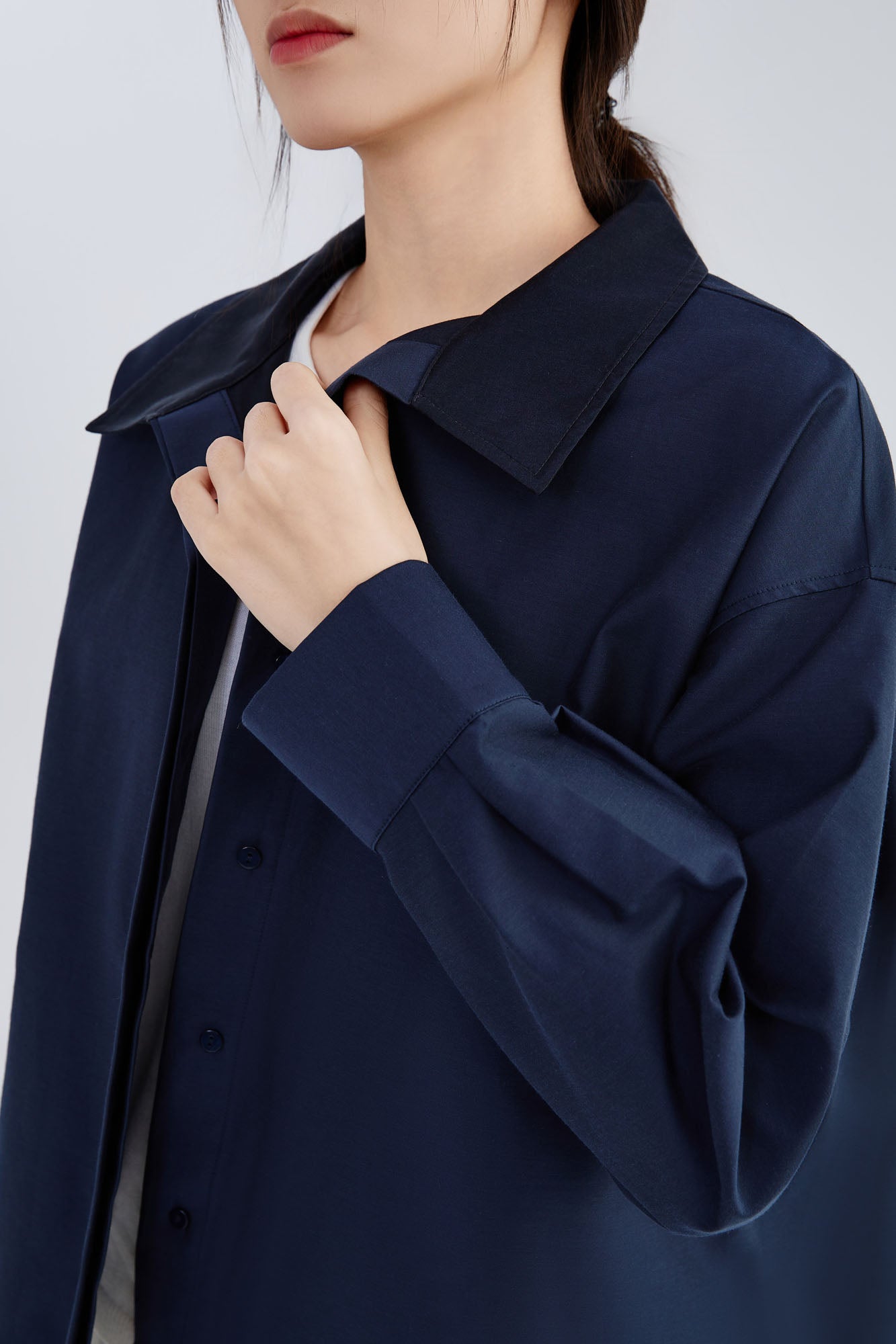 Silk & Cotton Flare Shirt