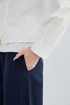 Silk & Cotton Crop Shirt