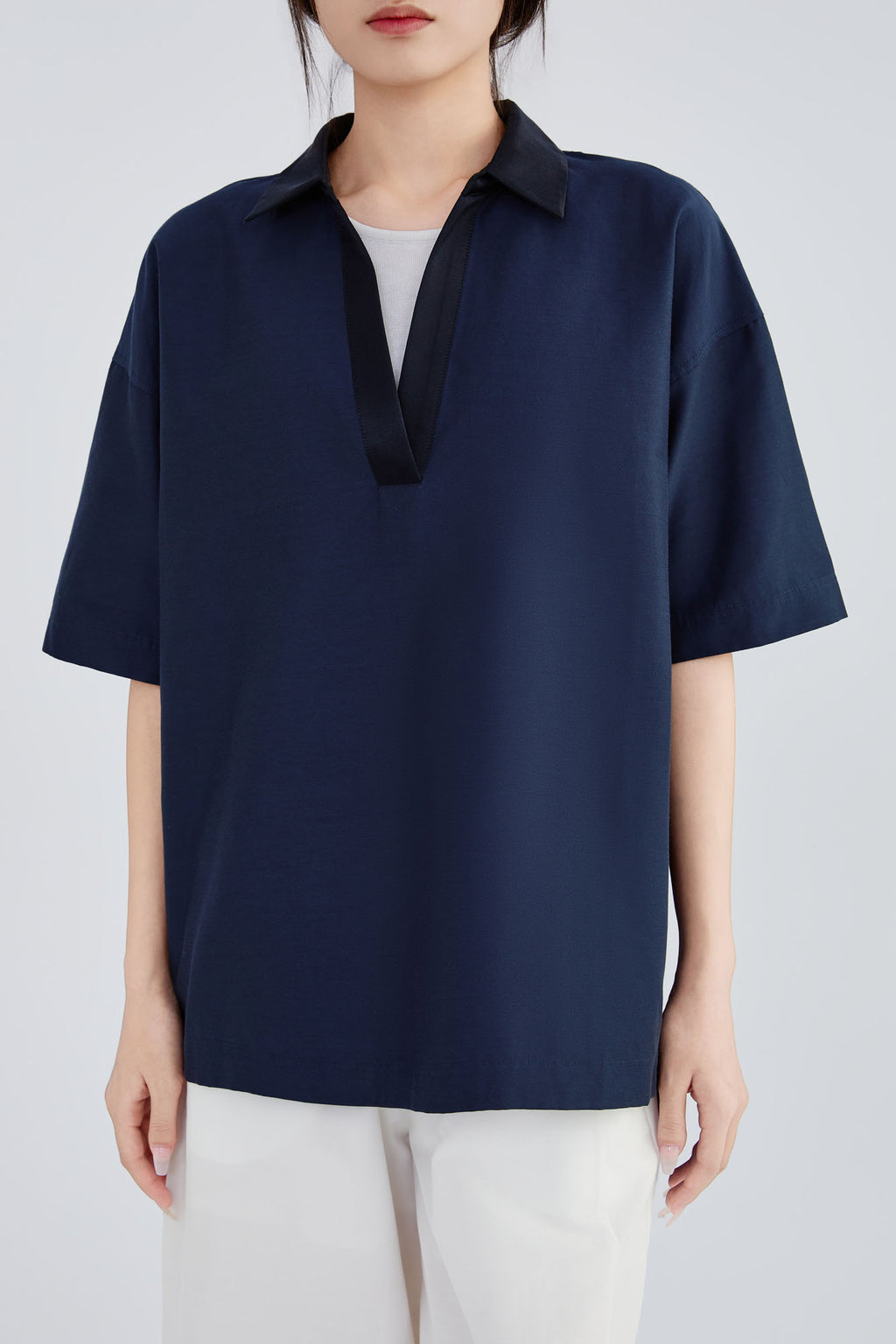 Silk & Cotton Pleat Shirt