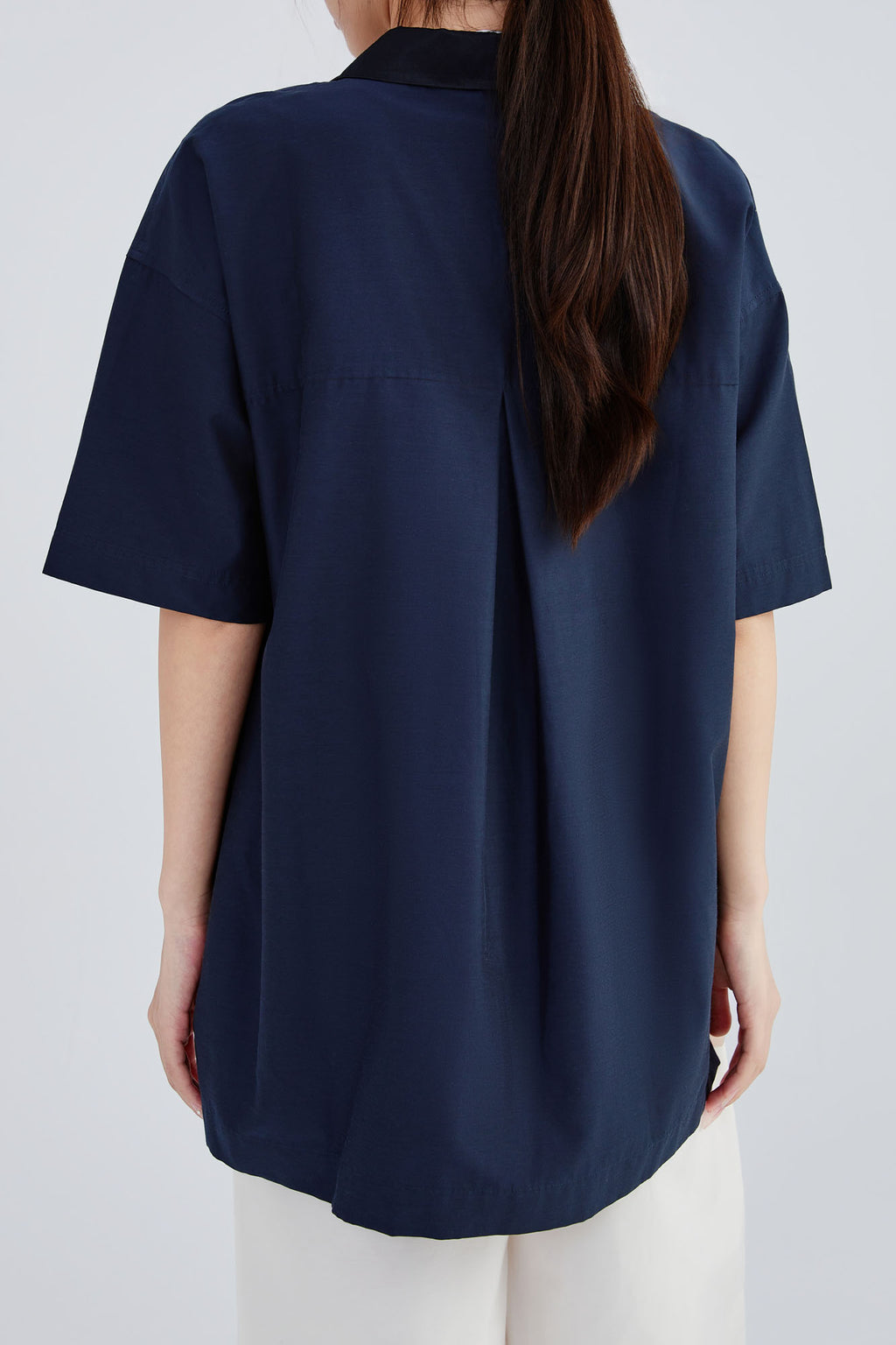 Silk & Cotton Pleat Shirt