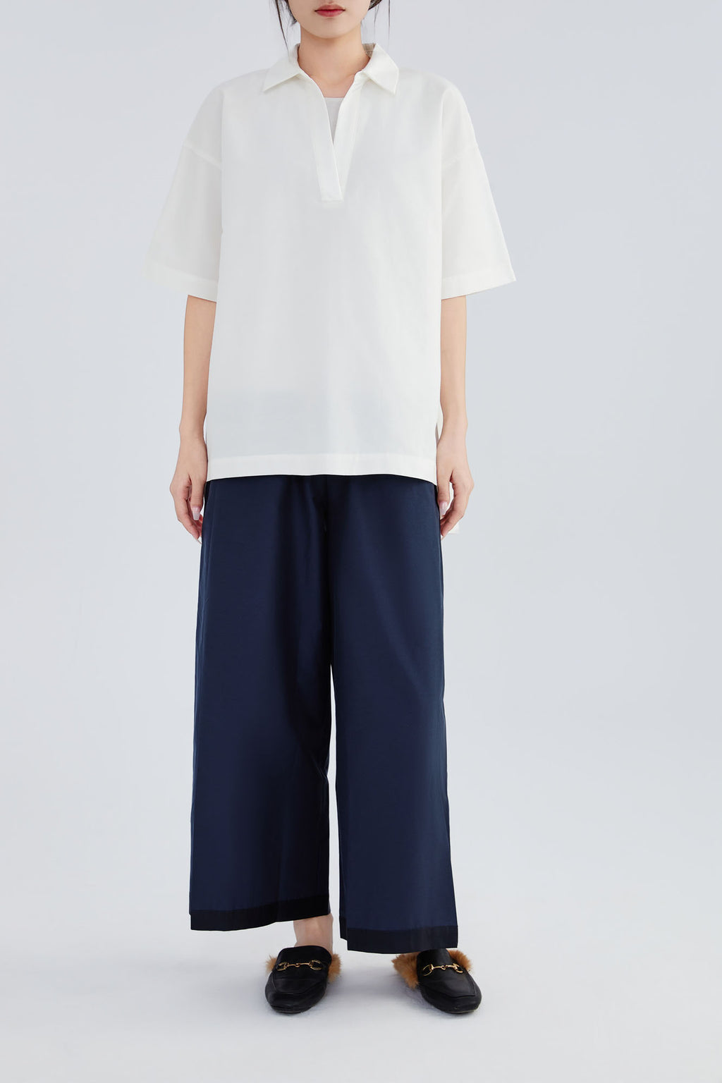 Silk & Cotton Pleat Shirt