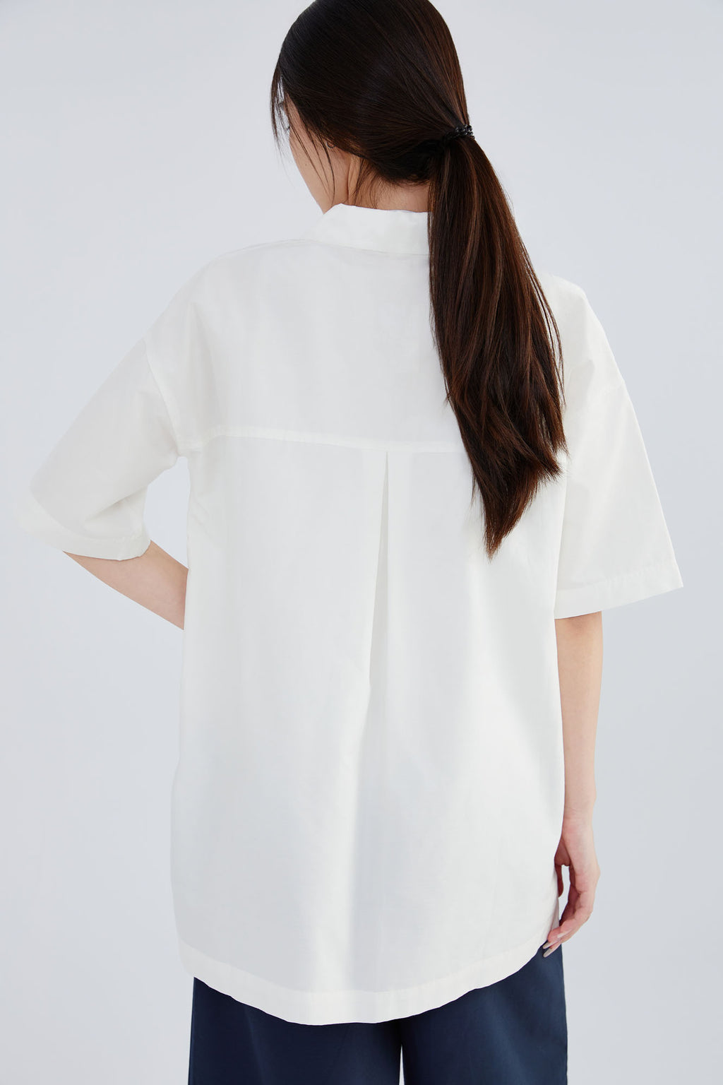 Silk & Cotton Pleat Shirt