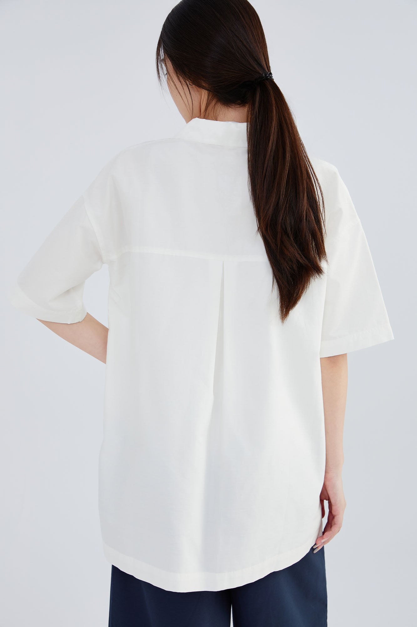 Silk & Cotton Pleat Shirt