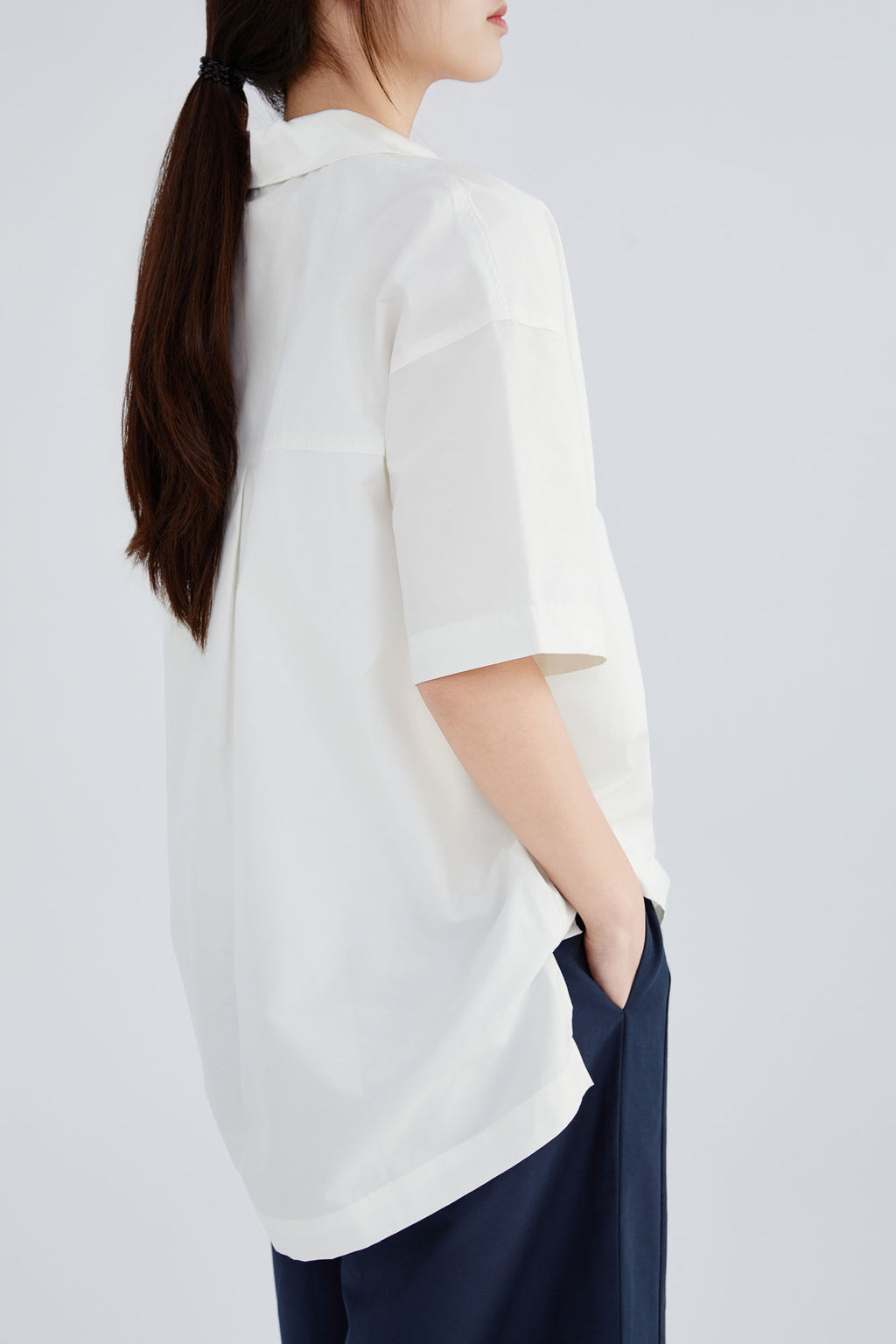 Silk & Cotton Pleat Shirt