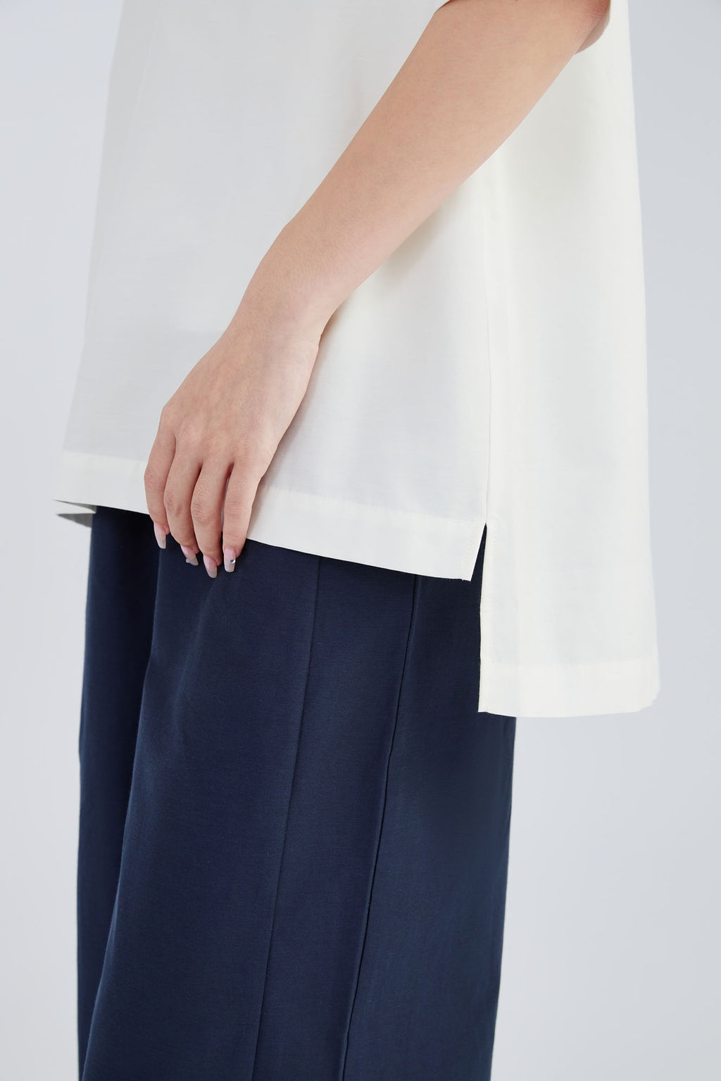 Silk & Cotton Pleat Shirt