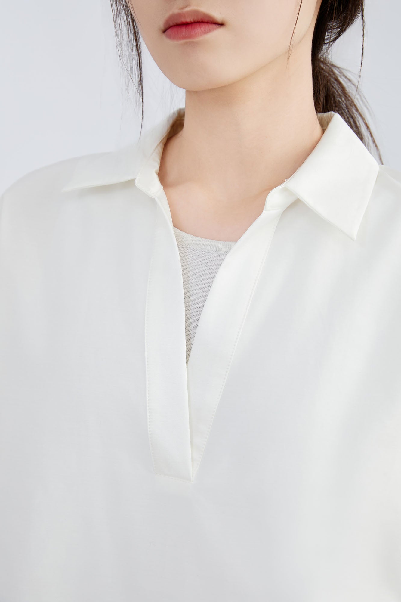 Silk & Cotton Pleat Shirt