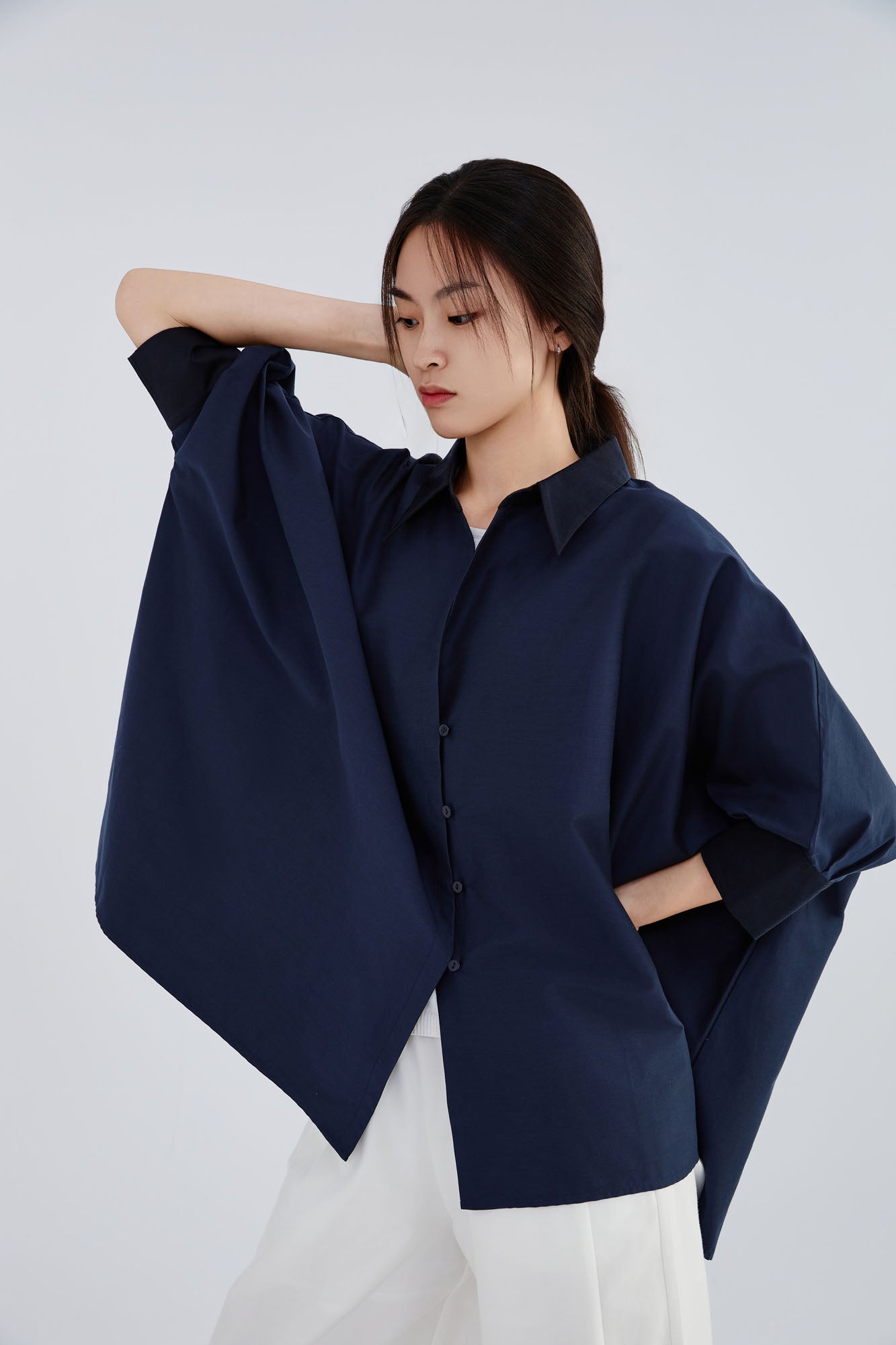 Silk & Cotton Loose Fit Shirt