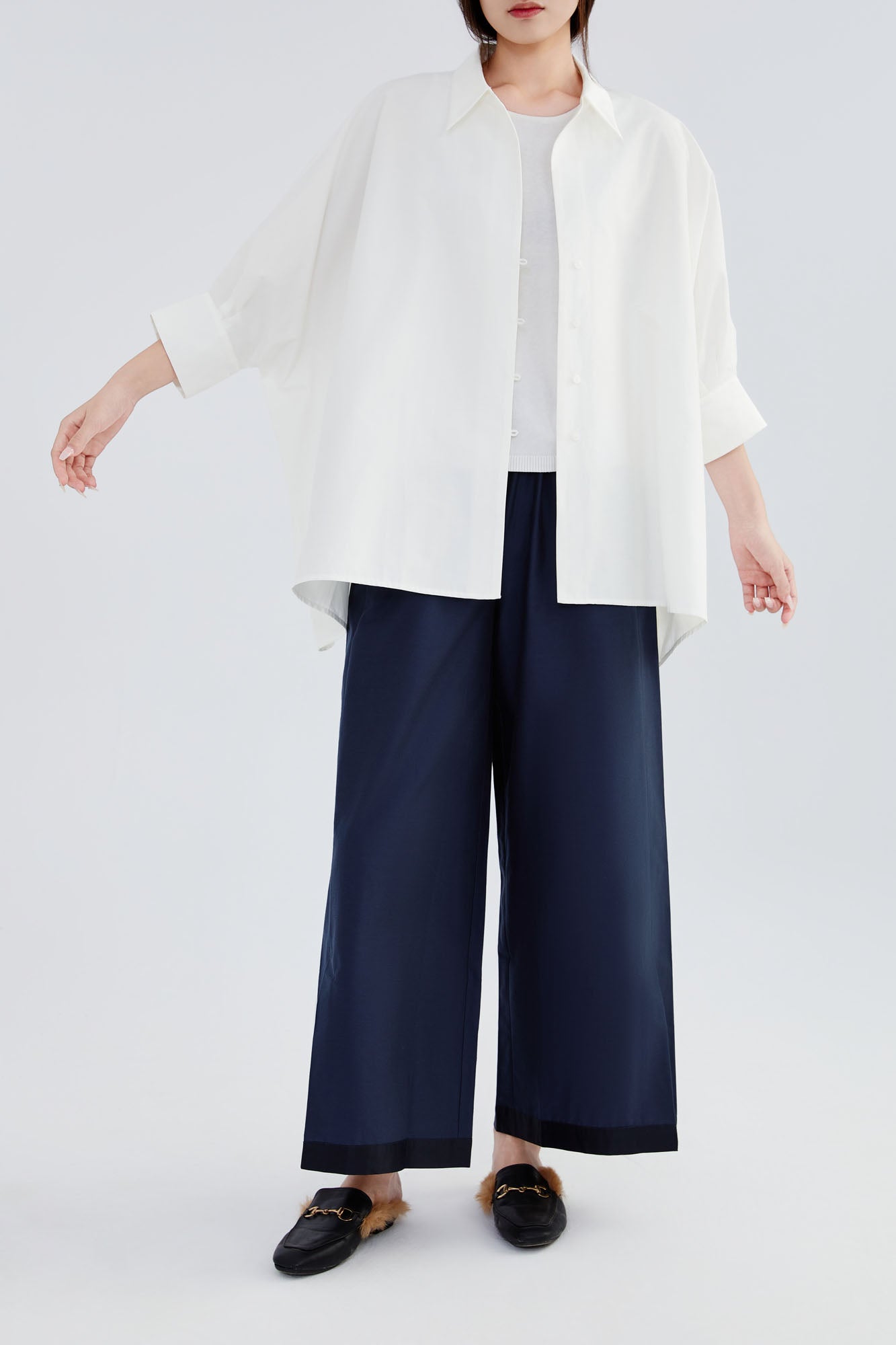 Silk & Cotton Loose Fit Shirt