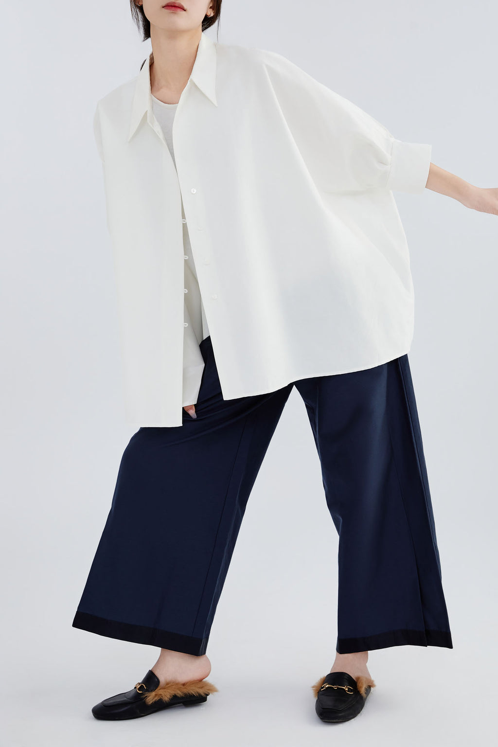 Silk & Cotton Loose Fit Shirt