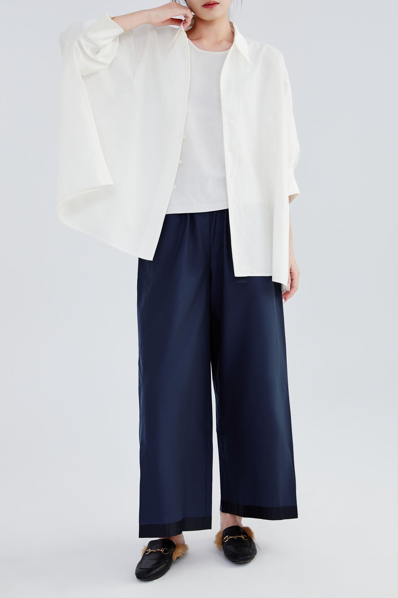 Silk & Cotton Loose Fit Shirt