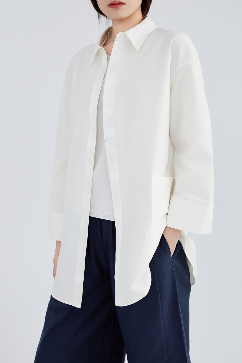 Silk & Cotton Shirt Jacket