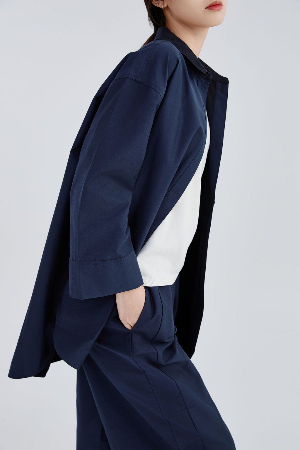 Silk & Cotton Shirt Jacket