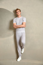 Cotton Ribbed Short Sleeve Sweater