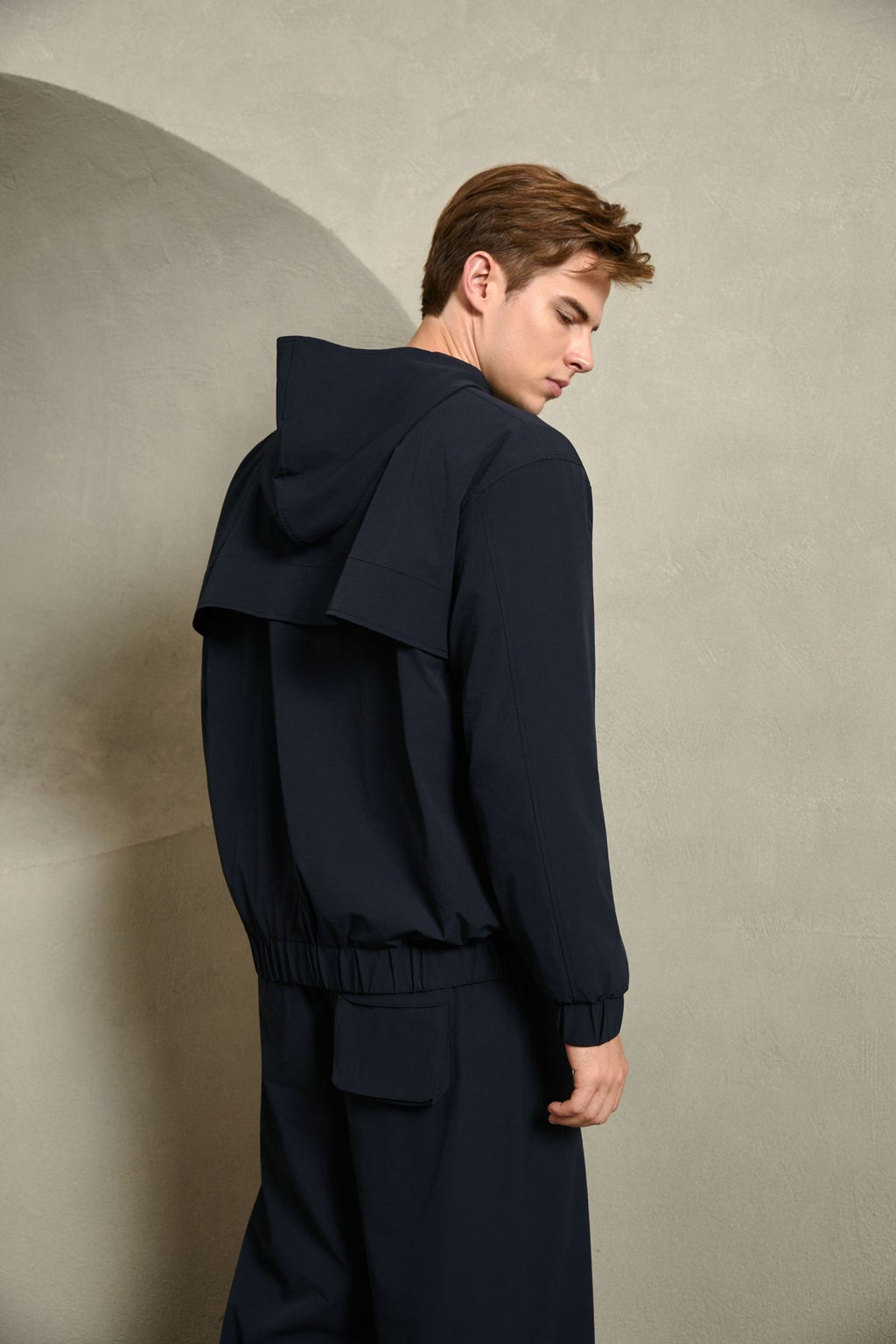 Quick Dry Hooded Windbreaker, Black