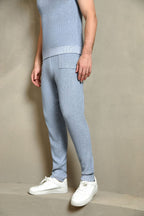 Cotton Ribbed Jogger Pants