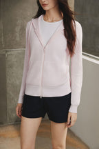 Cotton Ribbed Hoodie