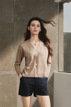 Cotton V-Neck Cardigan