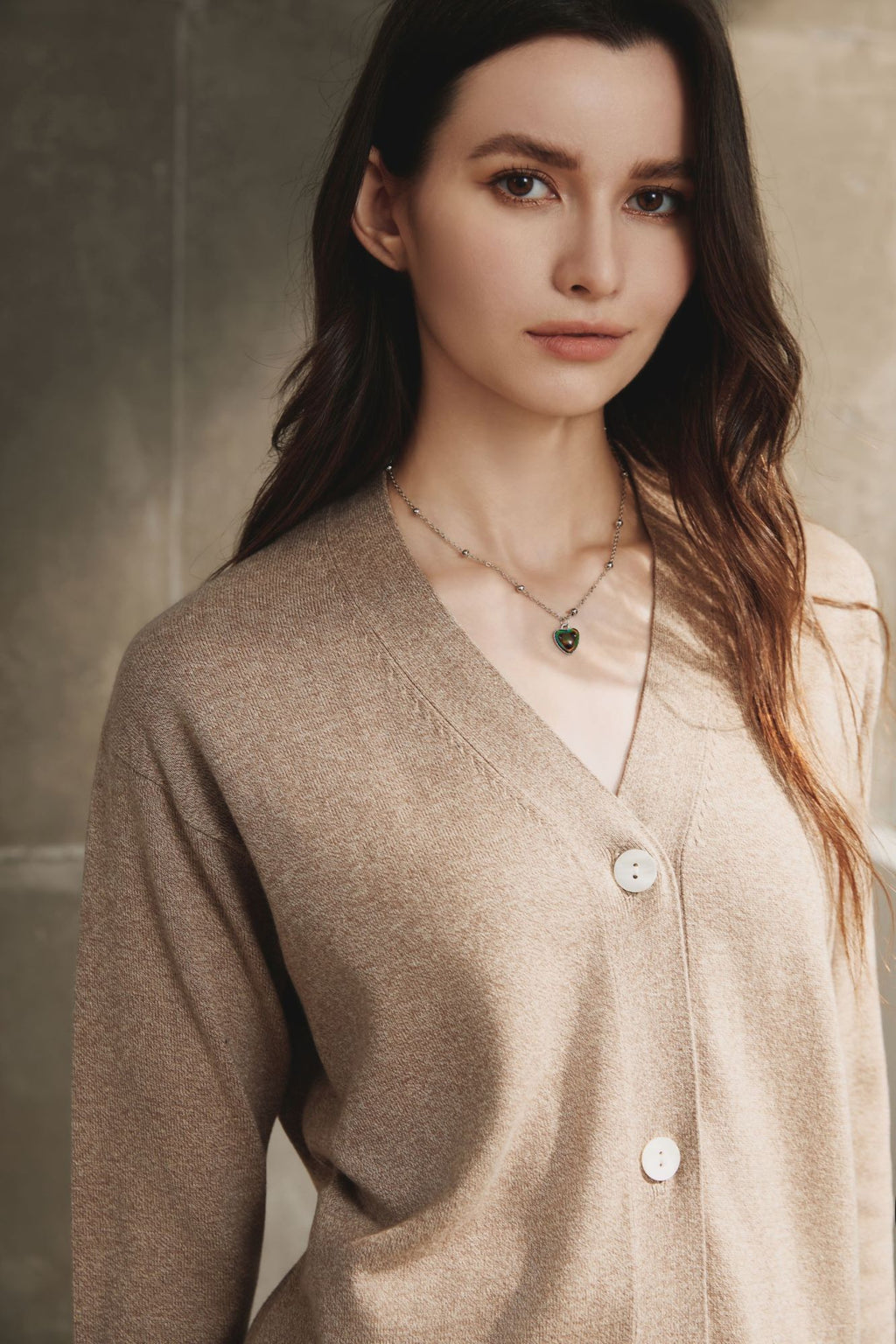 Cotton V-Neck Cardigan