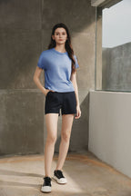 Drop Shoulder Short Sleeve Top