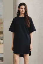 Cotton Draped Dress