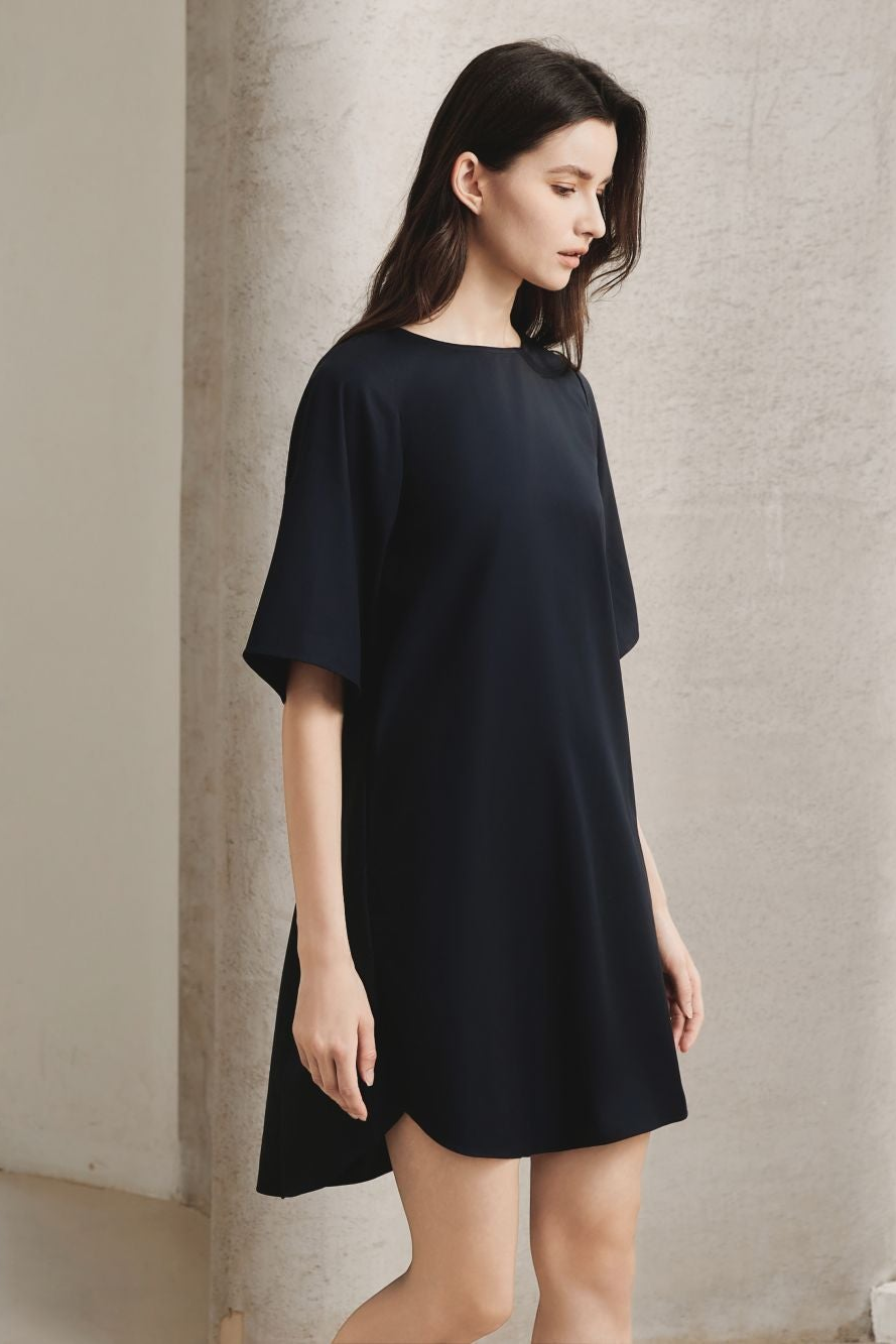 Cotton Draped Dress