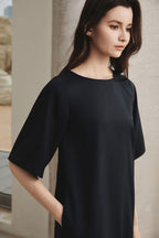 Cotton Draped Dress
