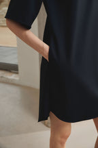 Cotton Draped Dress