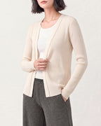 Cotton Silk Ribbed Cardigan