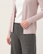 Cotton Silk Ribbed Cardigan