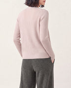 Cotton Silk Ribbed Cardigan