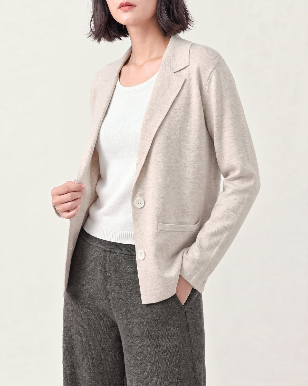 Cotton Blend Cardigan