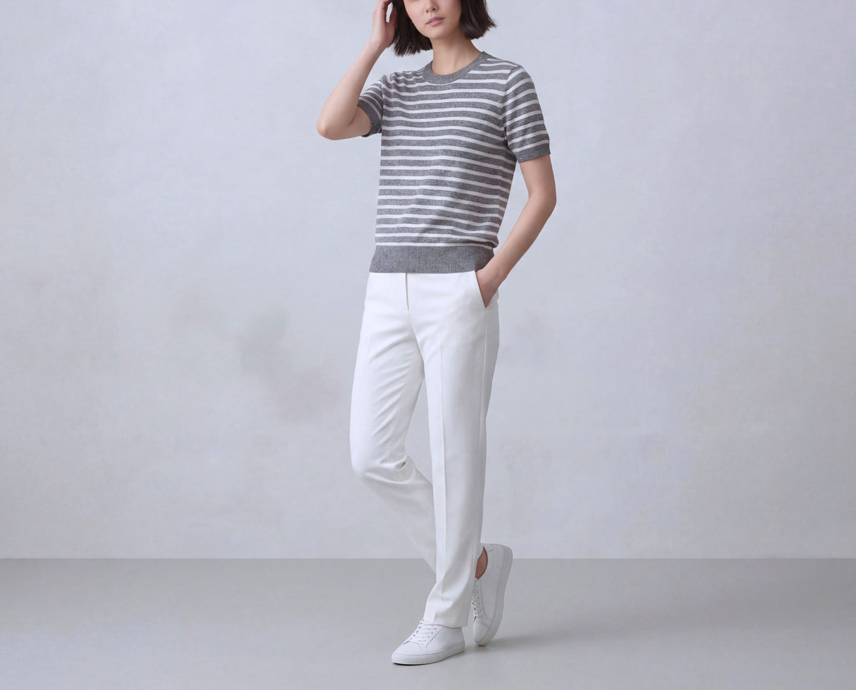 Cotton Round Neck Top