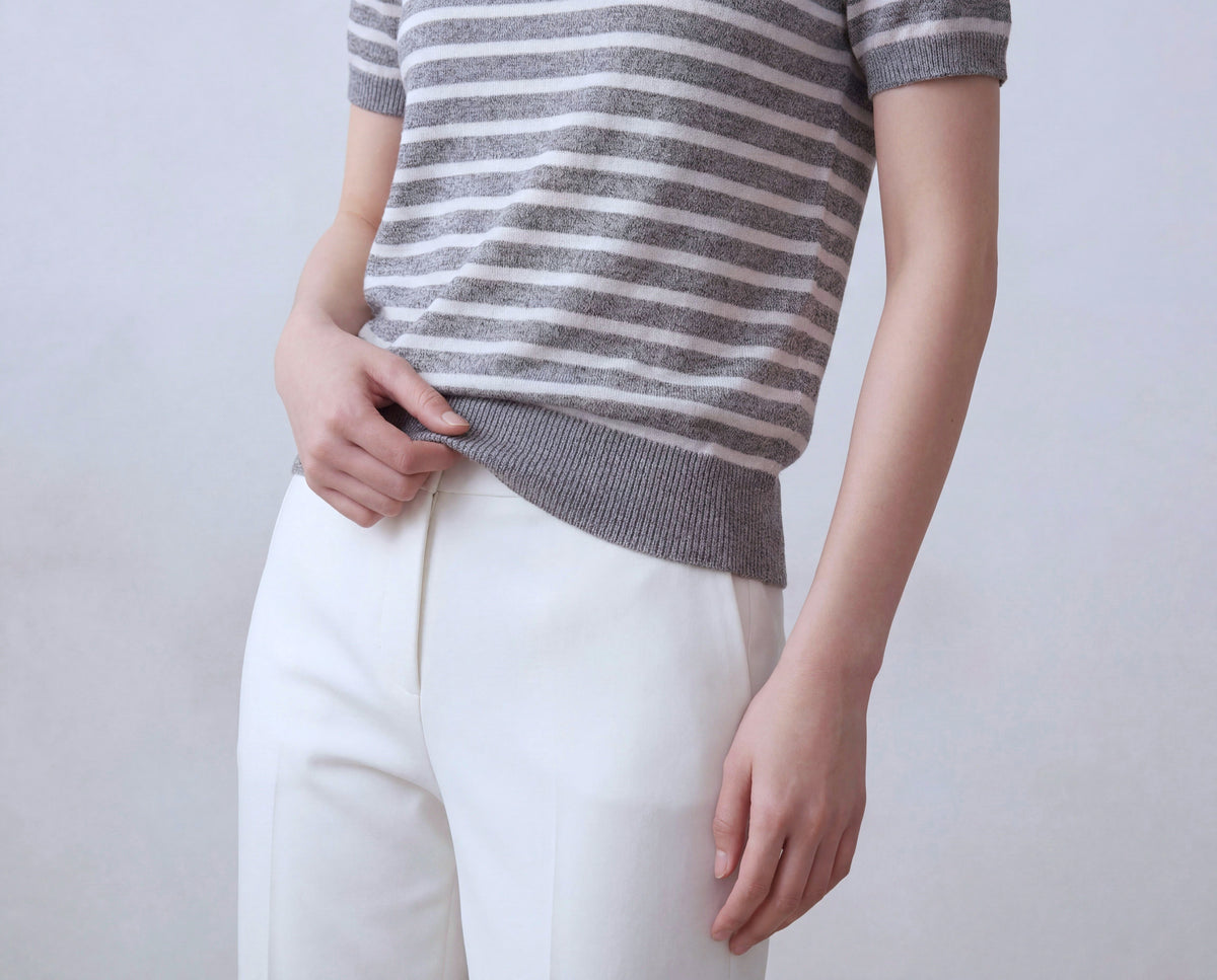 Cotton Round Neck Top