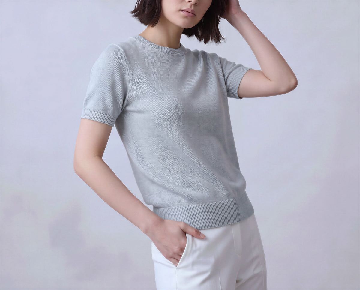 Cotton Round Neck Top