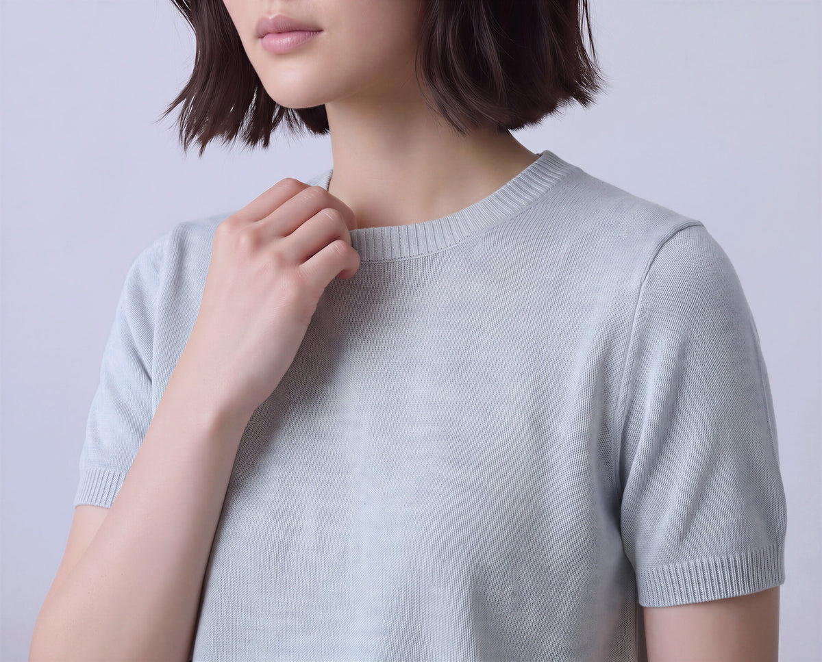 Cotton Round Neck Top