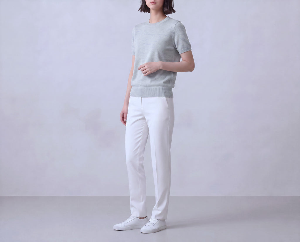 Cotton Round Neck Top