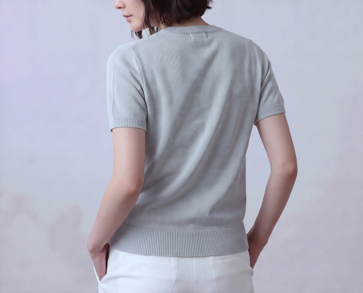 Cotton Round Neck Top