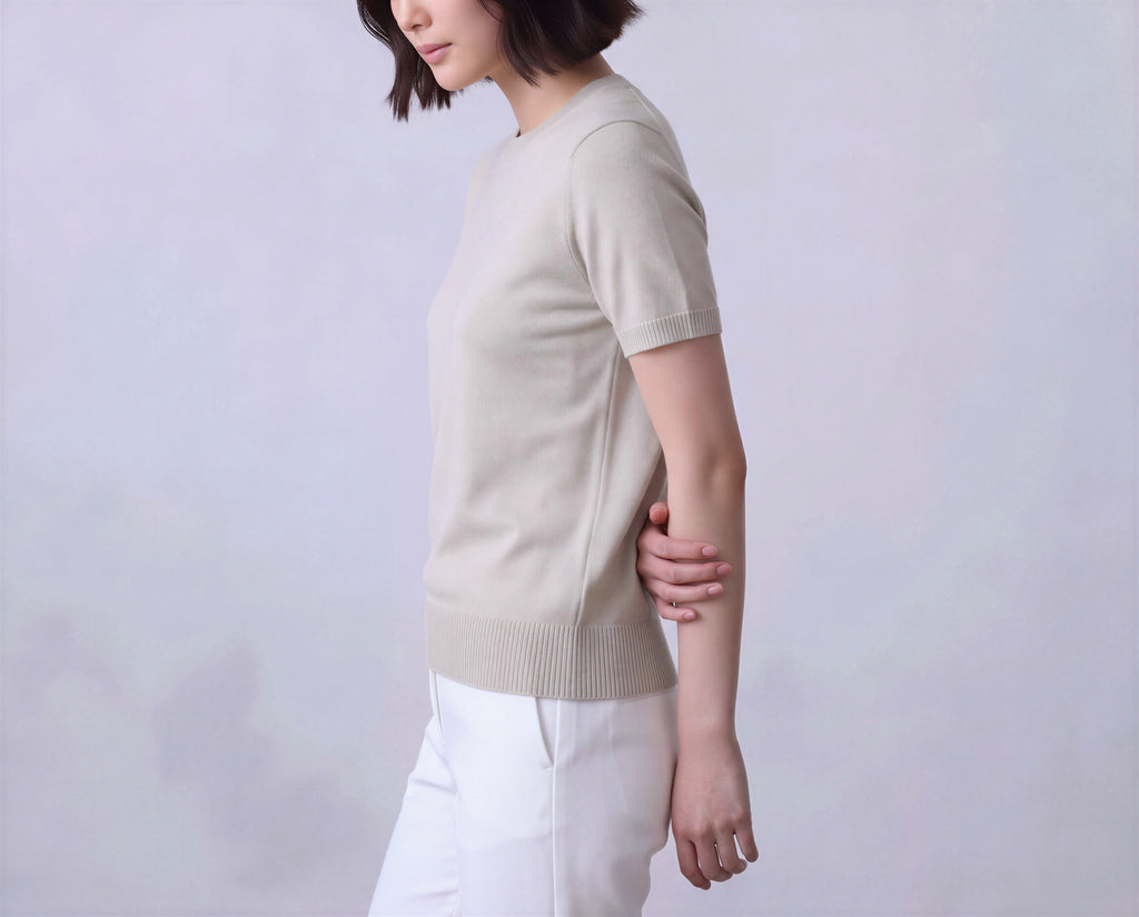 Cotton Round Neck Top