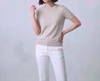 Cotton Round Neck Top
