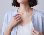 Cotton Round Neck Cardigan With French Cuff