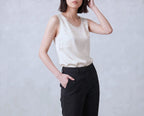 Silk V Neck Vest