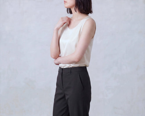 Silk V Neck Vest