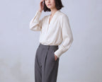 Silk V-N Shirt