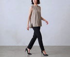 Silk Round Neck Vest
