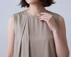 Silk Round Neck Vest