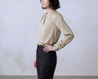 Silk V Neck Shirt